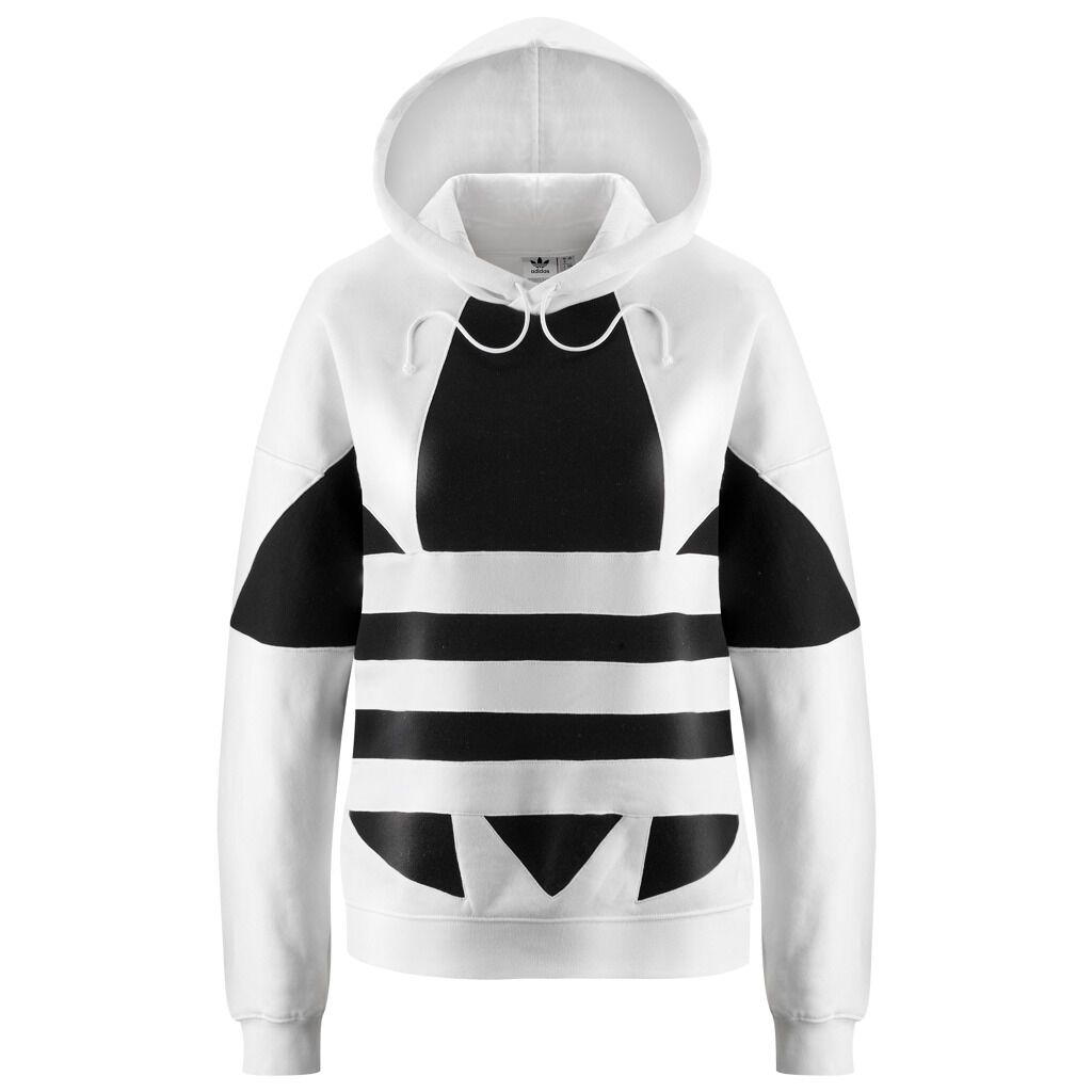 Felpa adidas bianca nera discount