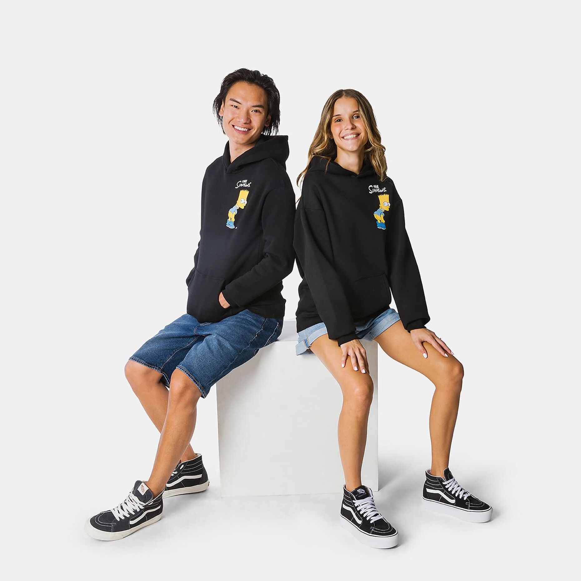Felpa Speedy Fleece Bart Simpson 2, nero