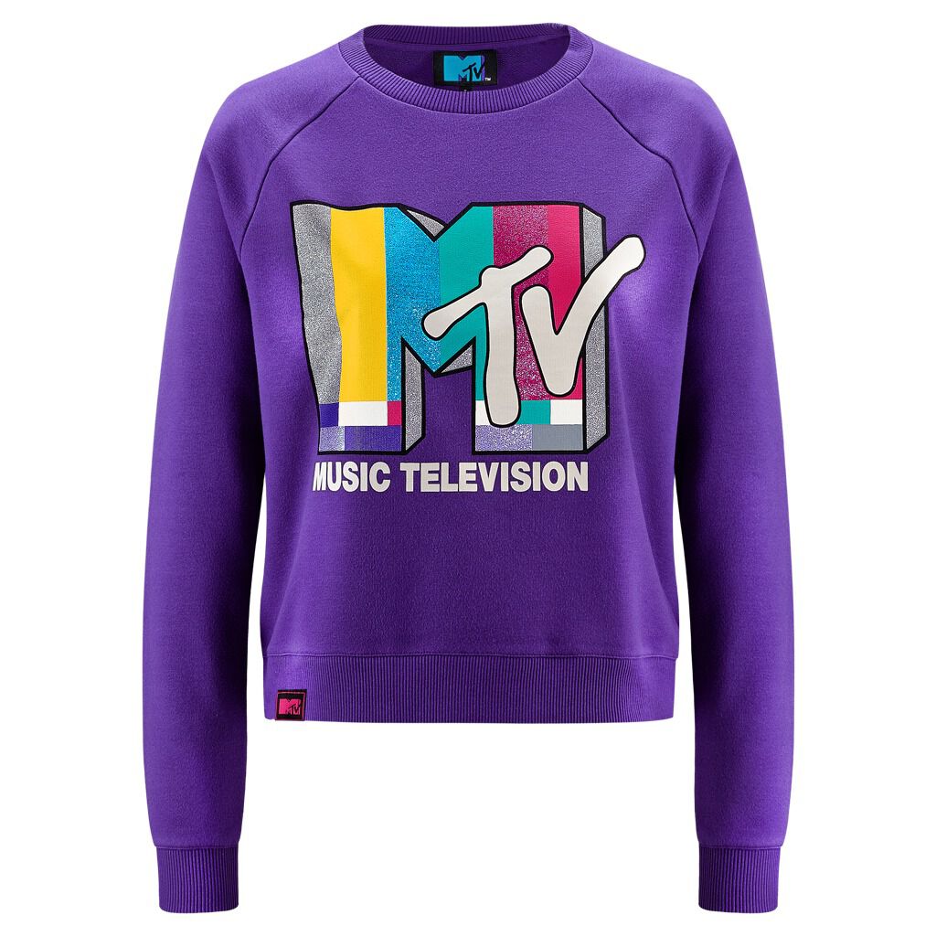 MTV BIG LOGO CREW NECK FLEECE viola AW LAB