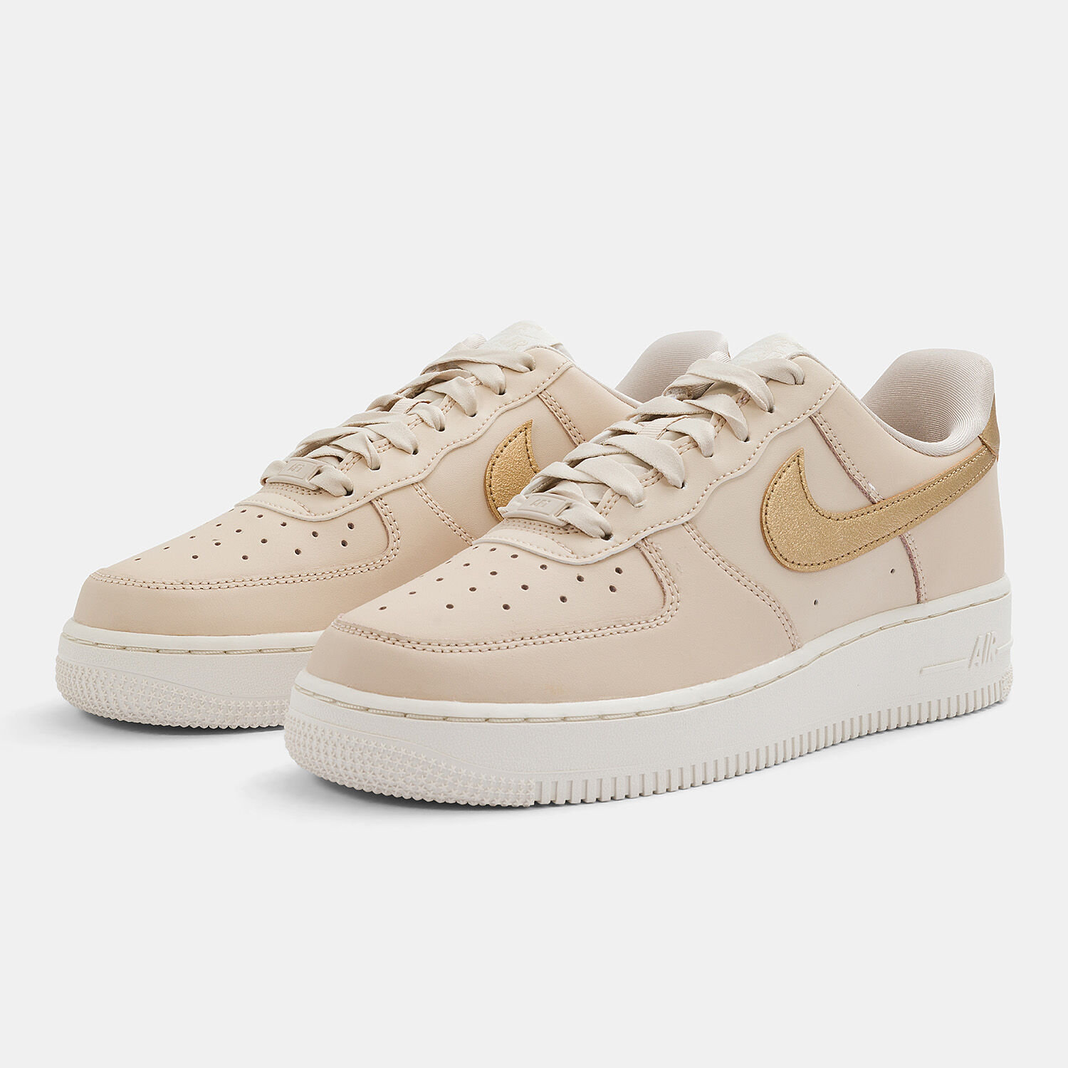 Nike air force shop 1 bianche e oro