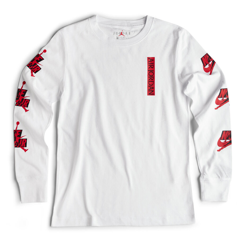 FELPA JORDAN JUMPMAN CLASSICS HBR bianco e rosso AW LAB