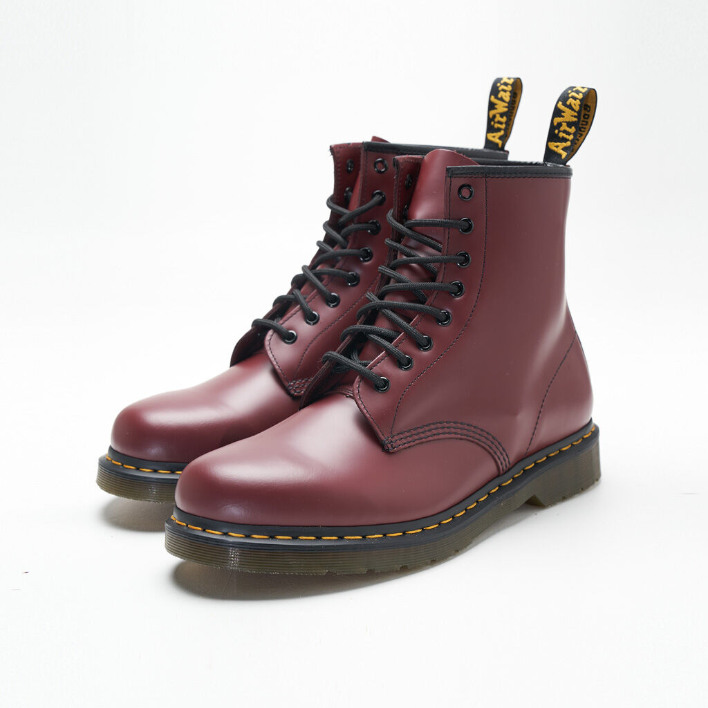 Dr Martens Stivali Di Pelle 1460 Smooth bordeaux AW LAB