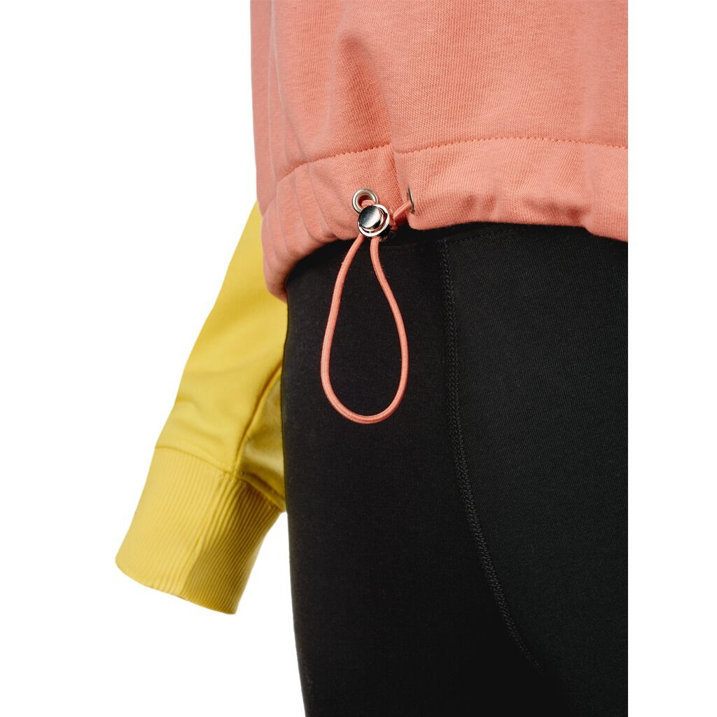 FELPA FILA BANJI CROPPED CREW ROSA E GIALLA AW LAB
