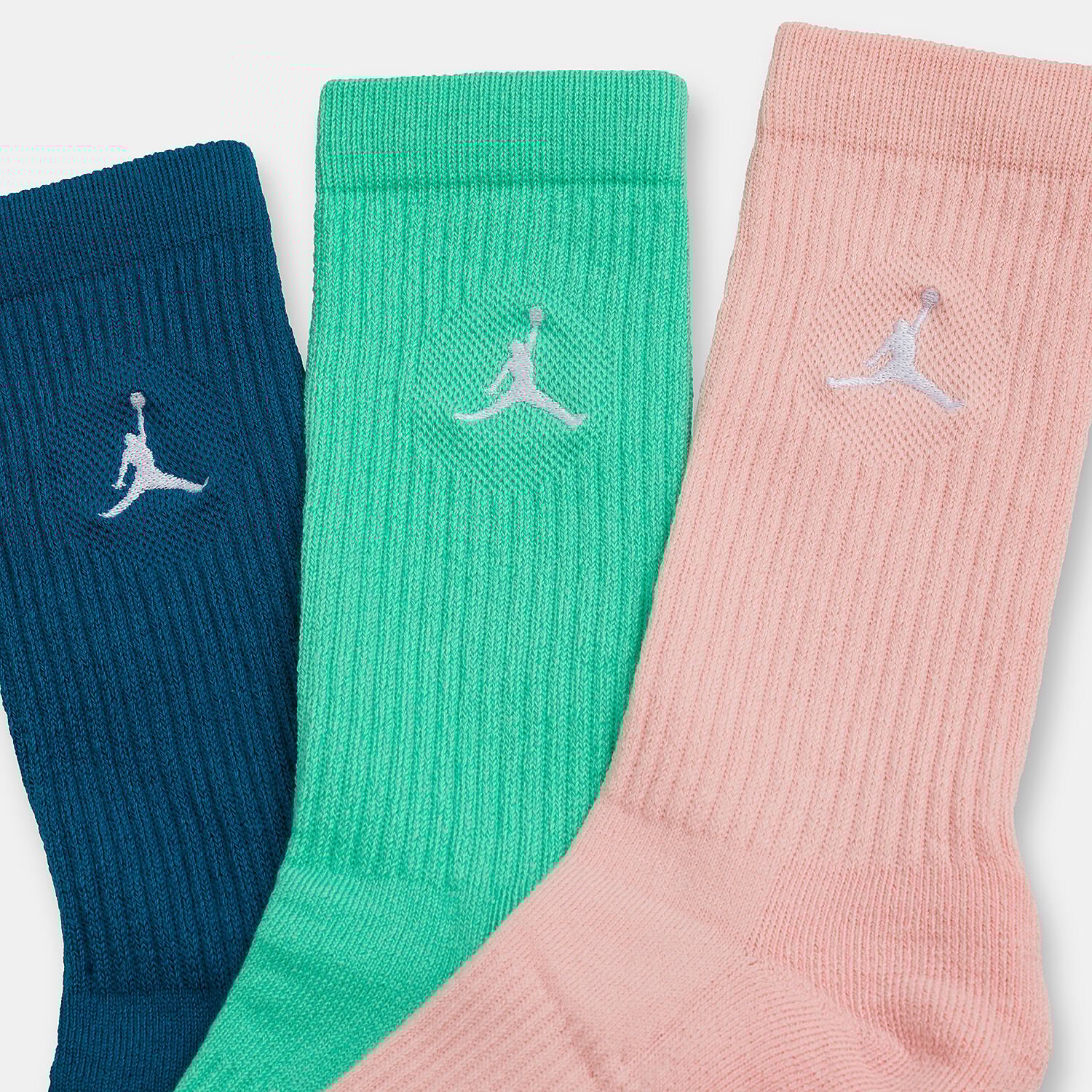 Calzini Jordan Everyday Crew 3 paia blu verdi e rosa AW LAB