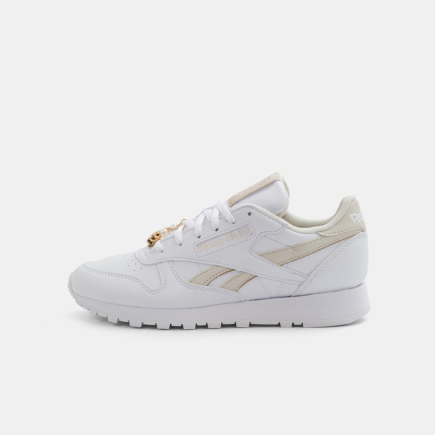 Reebok Classic Leather Vegan bianche beige e oro AW LAB