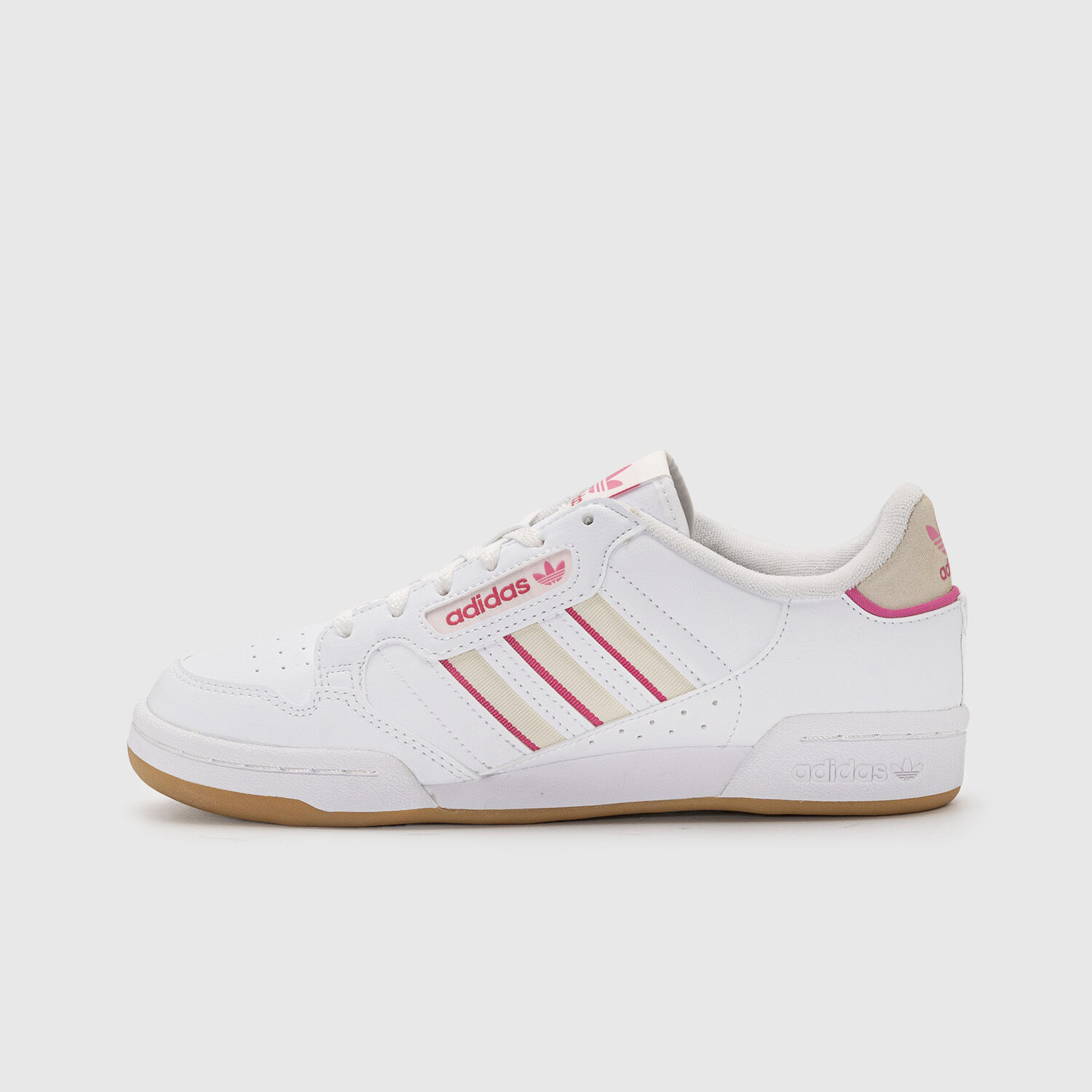 adidas Continental 80 Stripes bianche beige e fucsia AW LAB