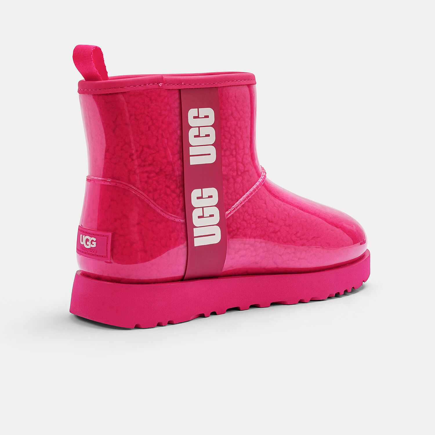 Ugg Classic Clear Mini rossi e bianchi AW LAB