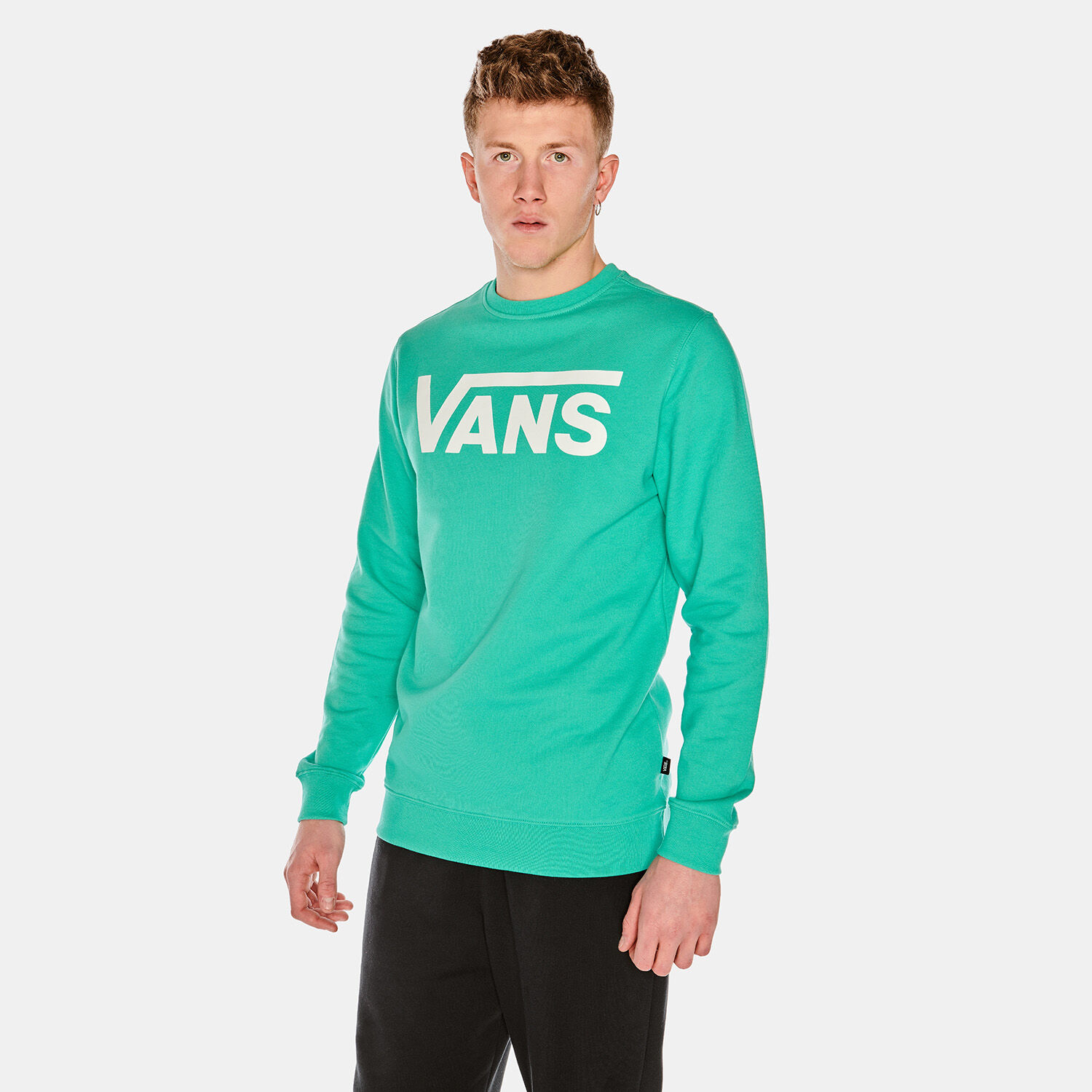 Felpa vans verde acqua new arrivals
