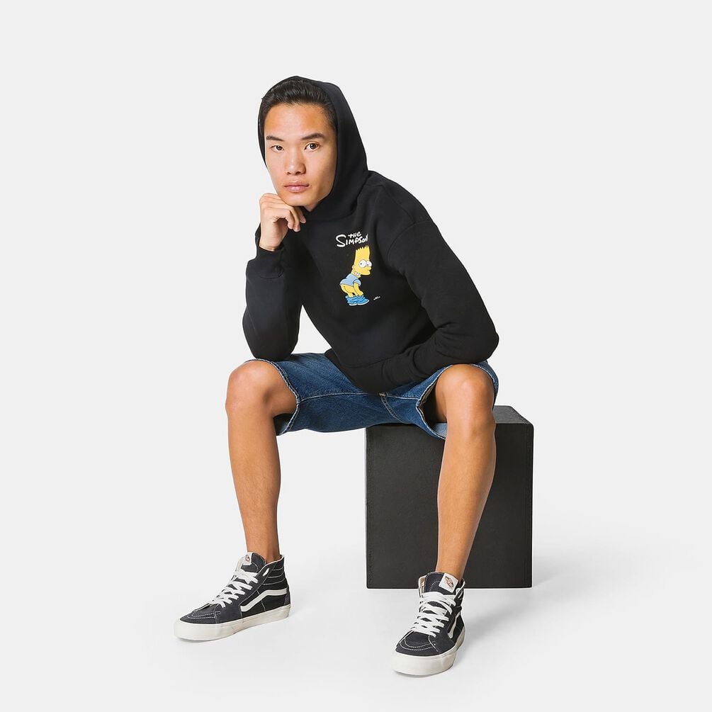 Felpa Speedy Fleece Bart Simpson 2, nero