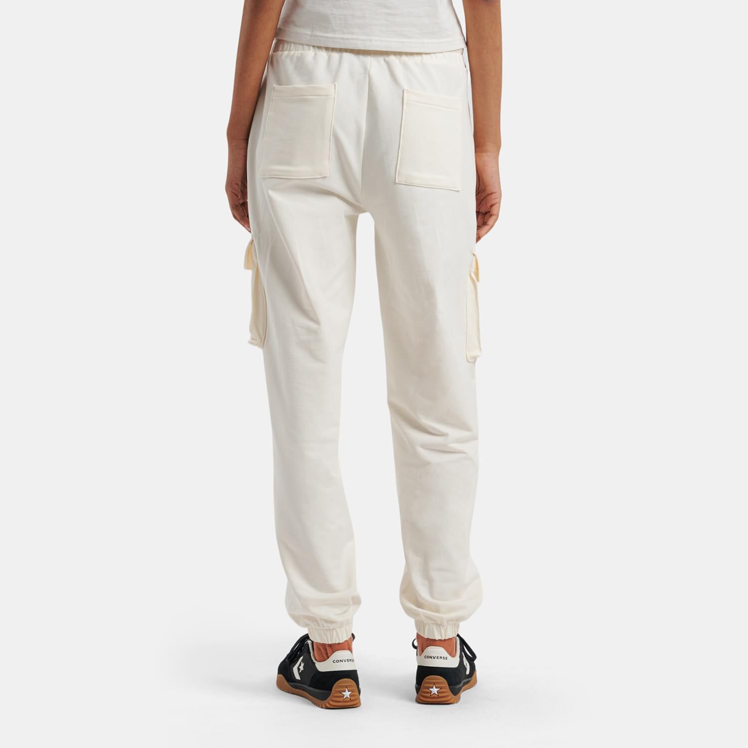 Pantaloni converse bianche discount