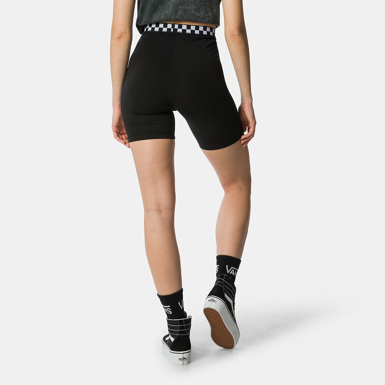 Short Vans Leggings Checkerboard neri e bianchi AW LAB