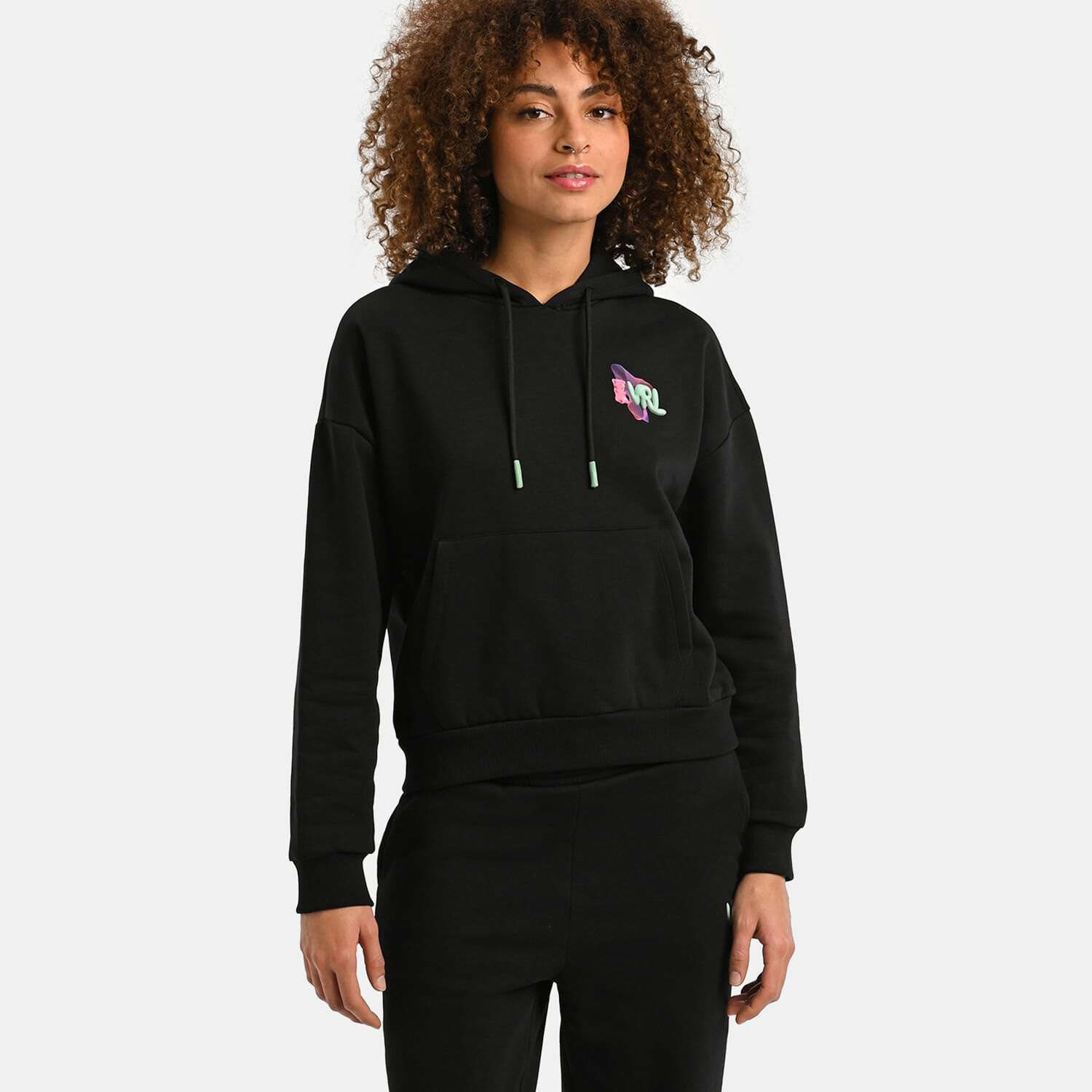 Felpa VRL Cute nera e multicolor AW LAB