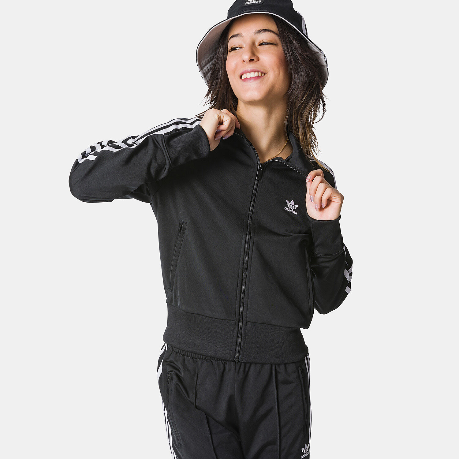 Felpa adidas nera e bianca top