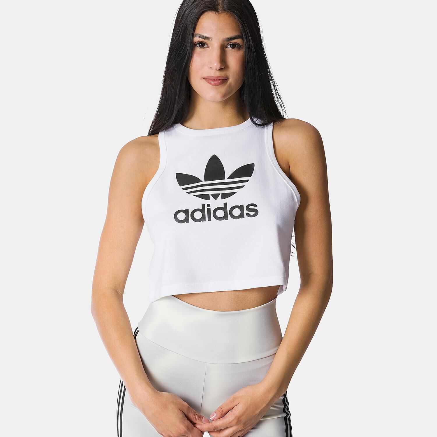 Canotta adidas Trefoil Tank Top bianca AW LAB