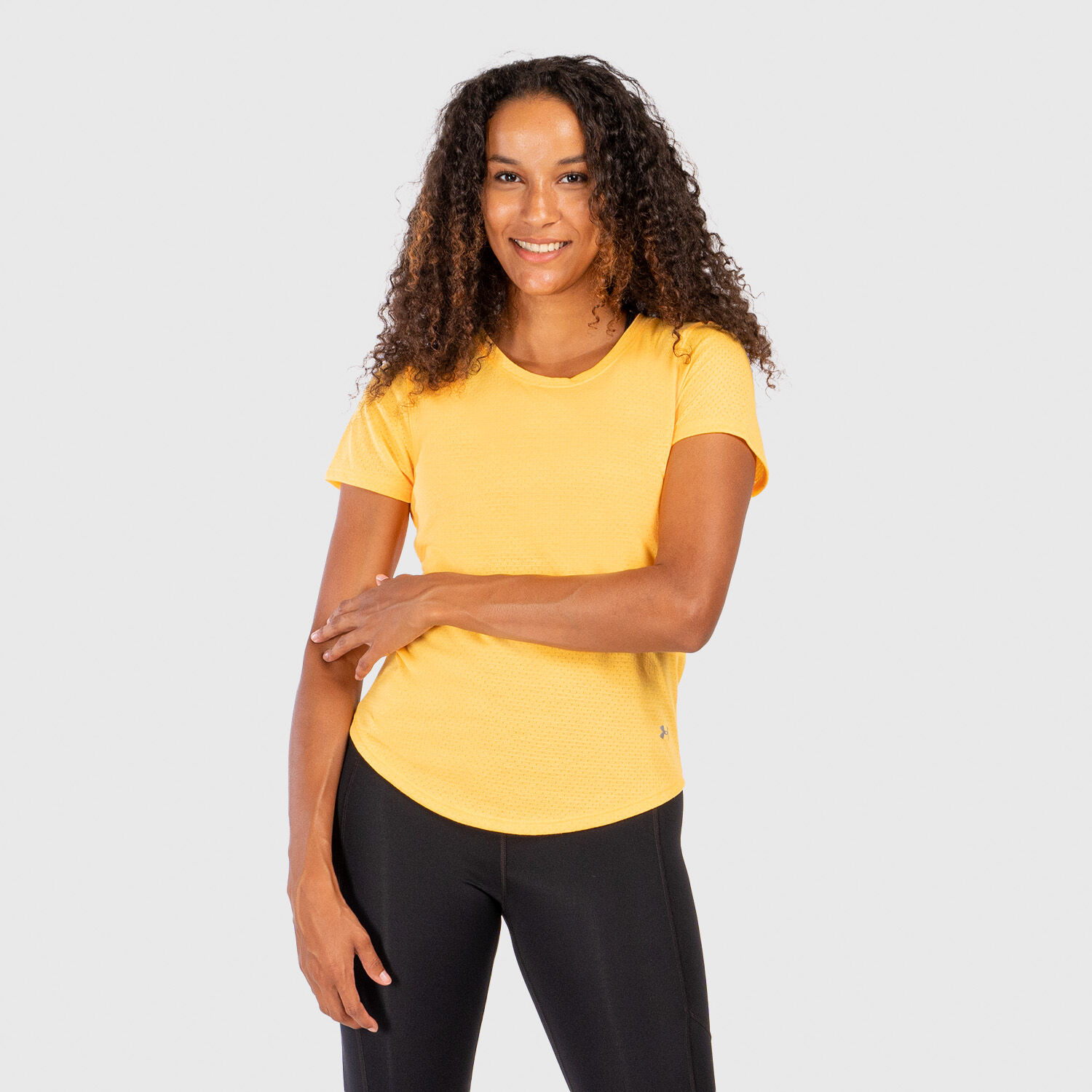 T shirt Under Armour Streaker Ss gialla AW LAB