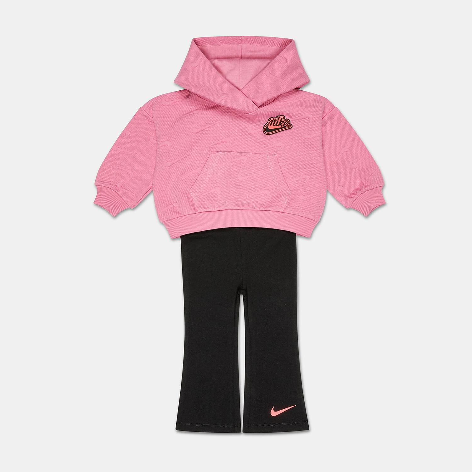 Completo Nike New Impression neonata rosa e nero AW LAB