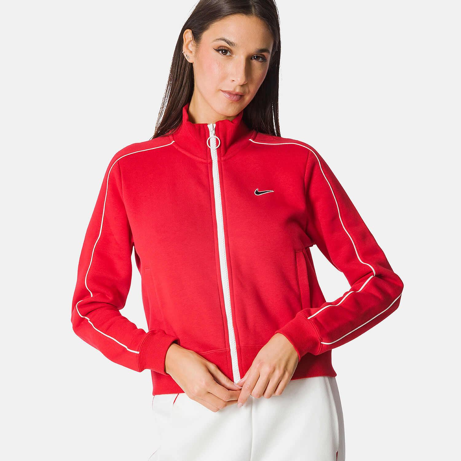 Felpa Nike Sportswear rossa bianca e nera AW LAB