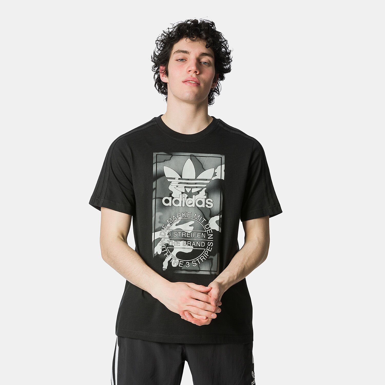 Maglietta adidas nera hot sale