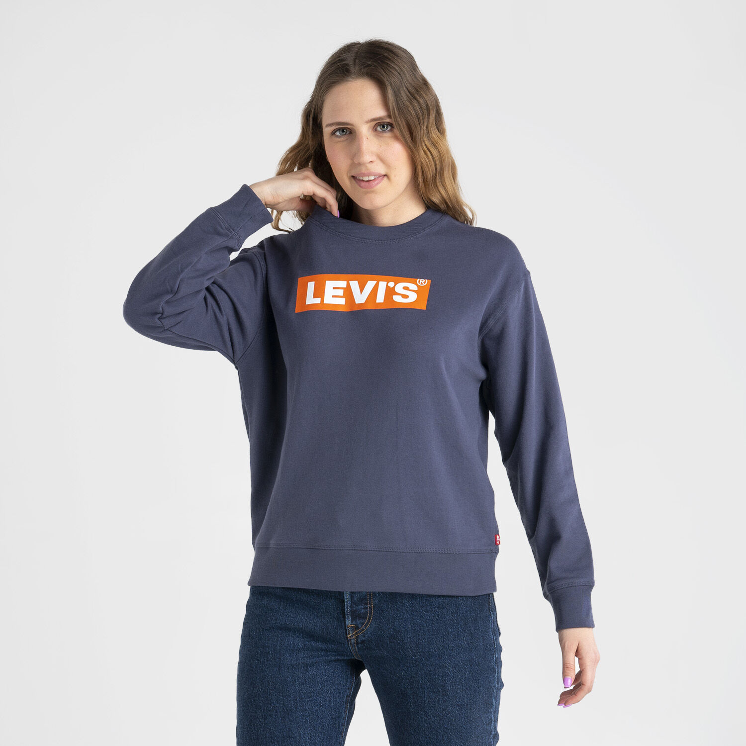 Felpa levi's blu bianca rossa online
