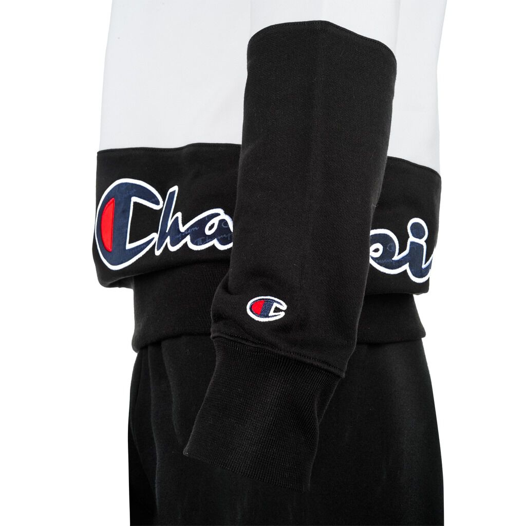 Felpa champion bianca e nera store