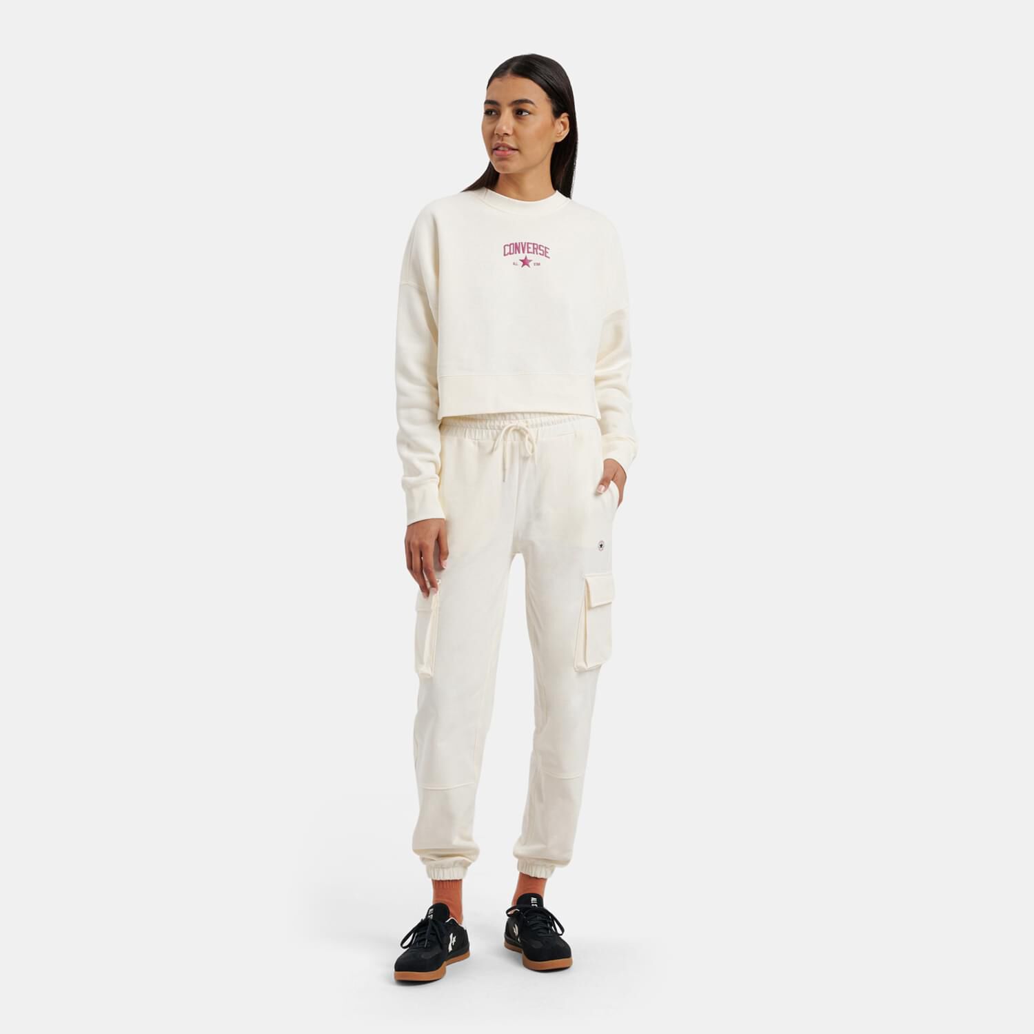 Pantaloni Converse Chuck Taylor Cargo Jogger bianchi AW LAB