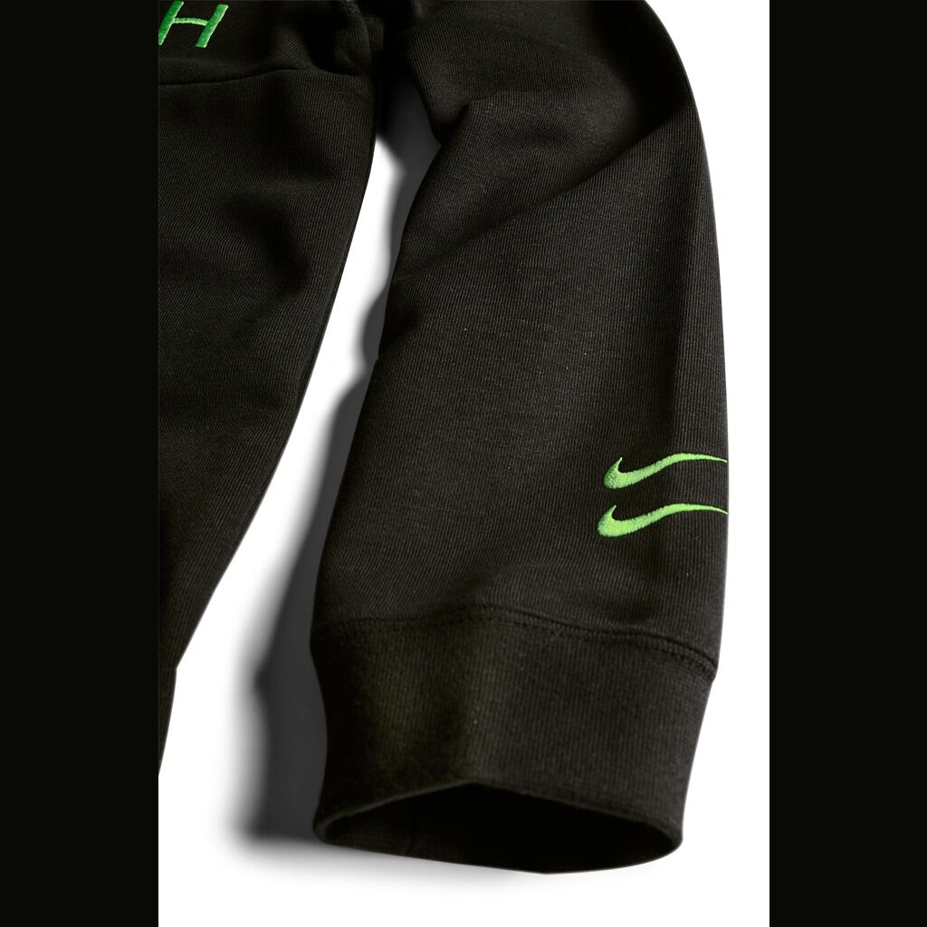 FELPA NIKE SWOOSH nero e verde AW LAB