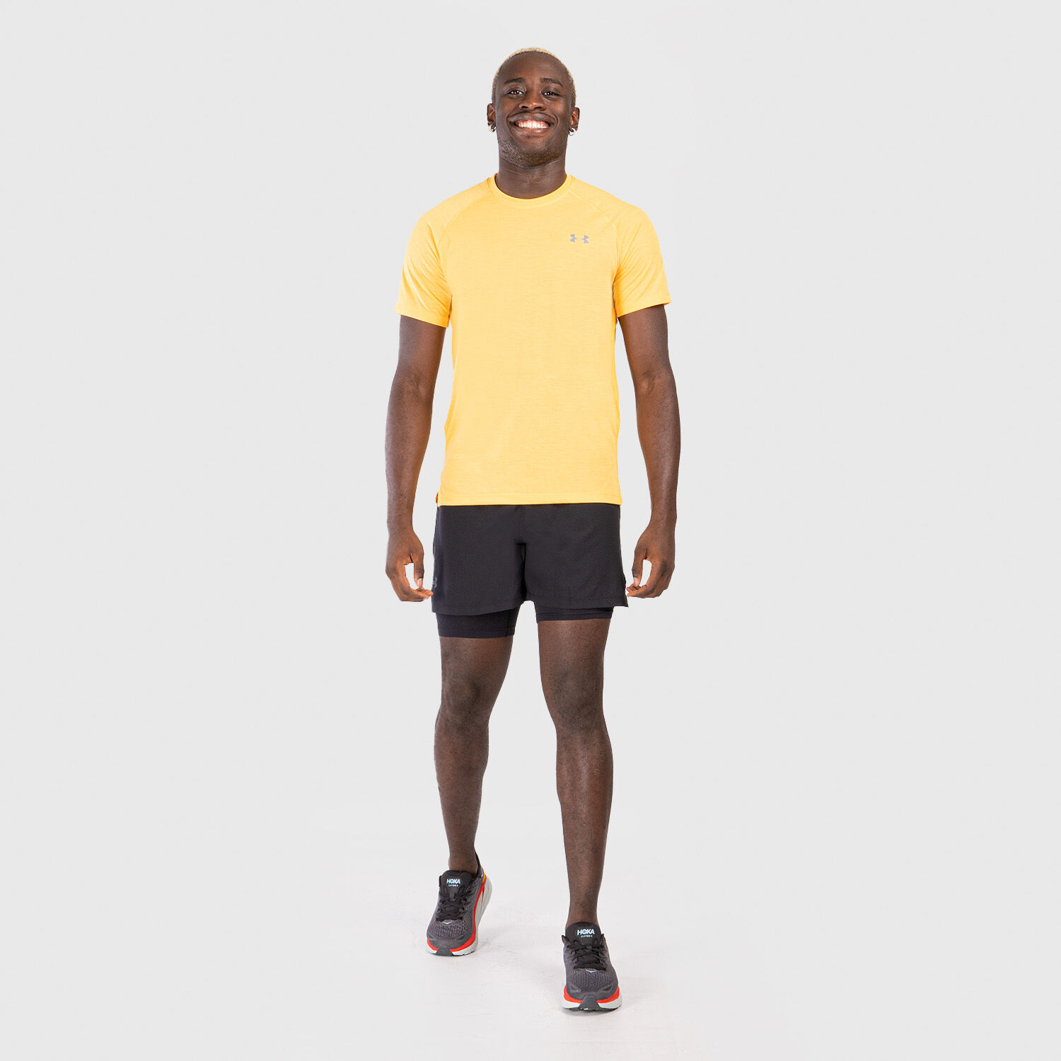 Magliette under cheap armour bambino giallo