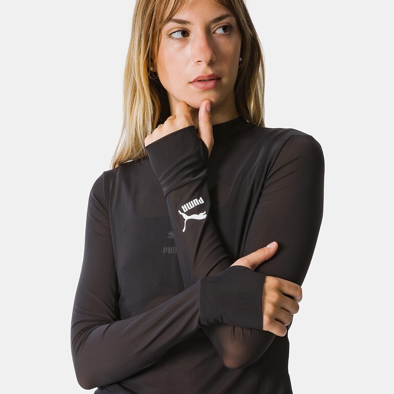 Maglia a maniche lunghe Puma DARE TO nera AW LAB