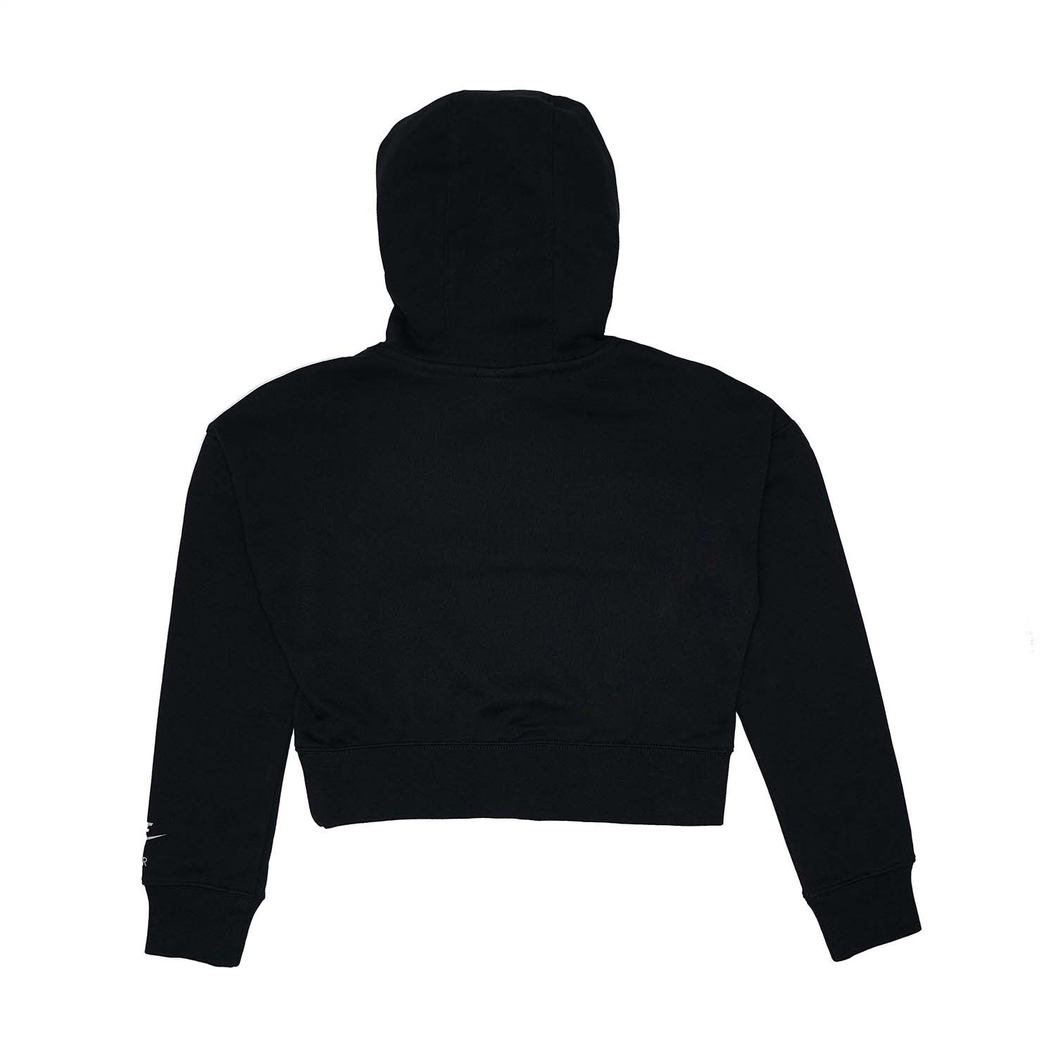 Felpa corta con cappuccio Nike Air nera e bianca AW LAB