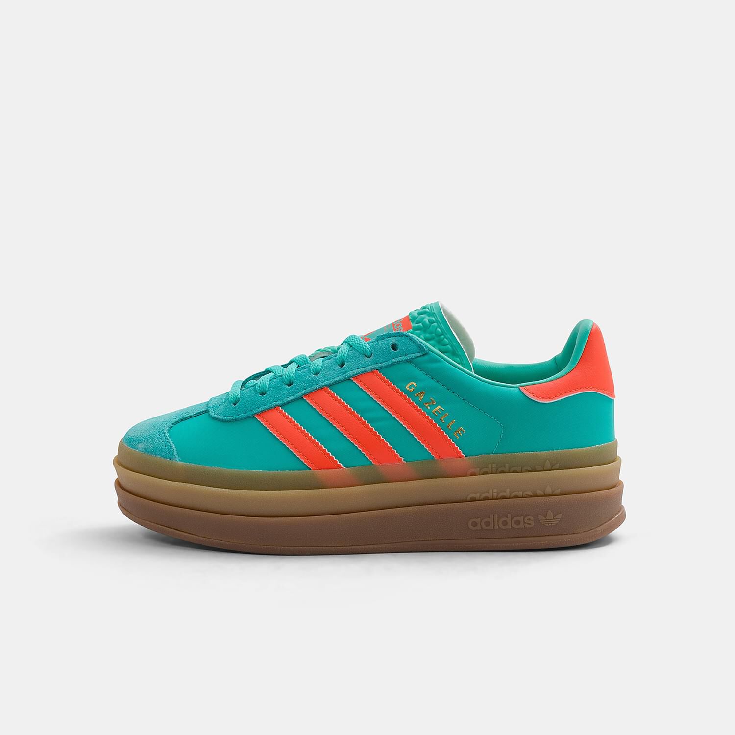 adidas Gazelle Bold celesti arancioni e marroni AW LAB