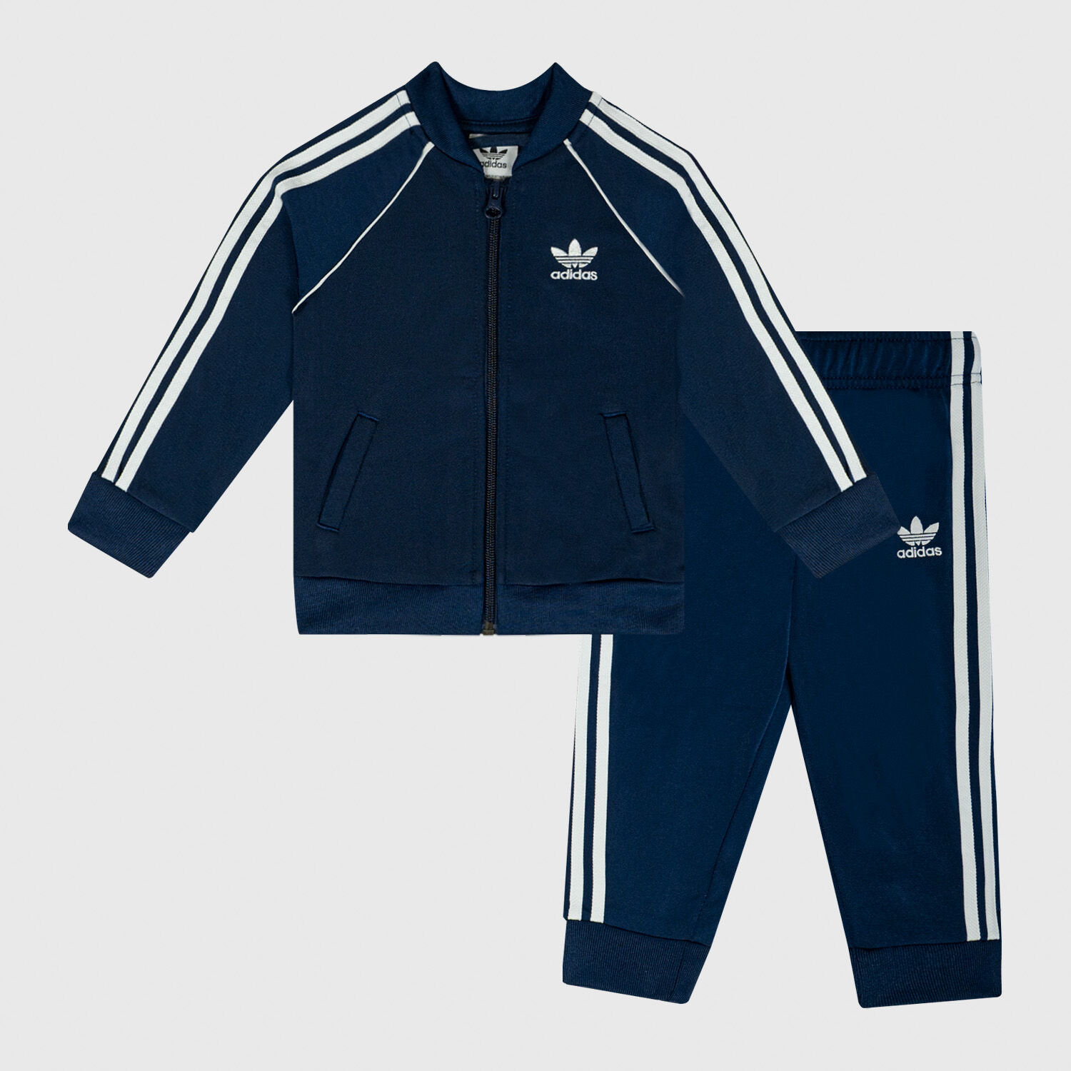 Tuta adidas adicolor SST blu e bianca AW LAB