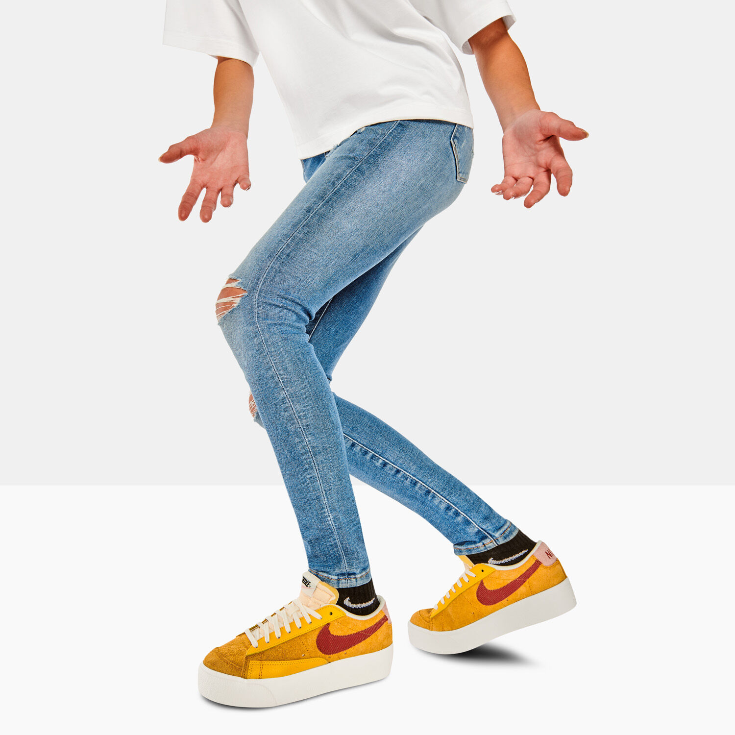Nike blazer basse best sale donna giallo