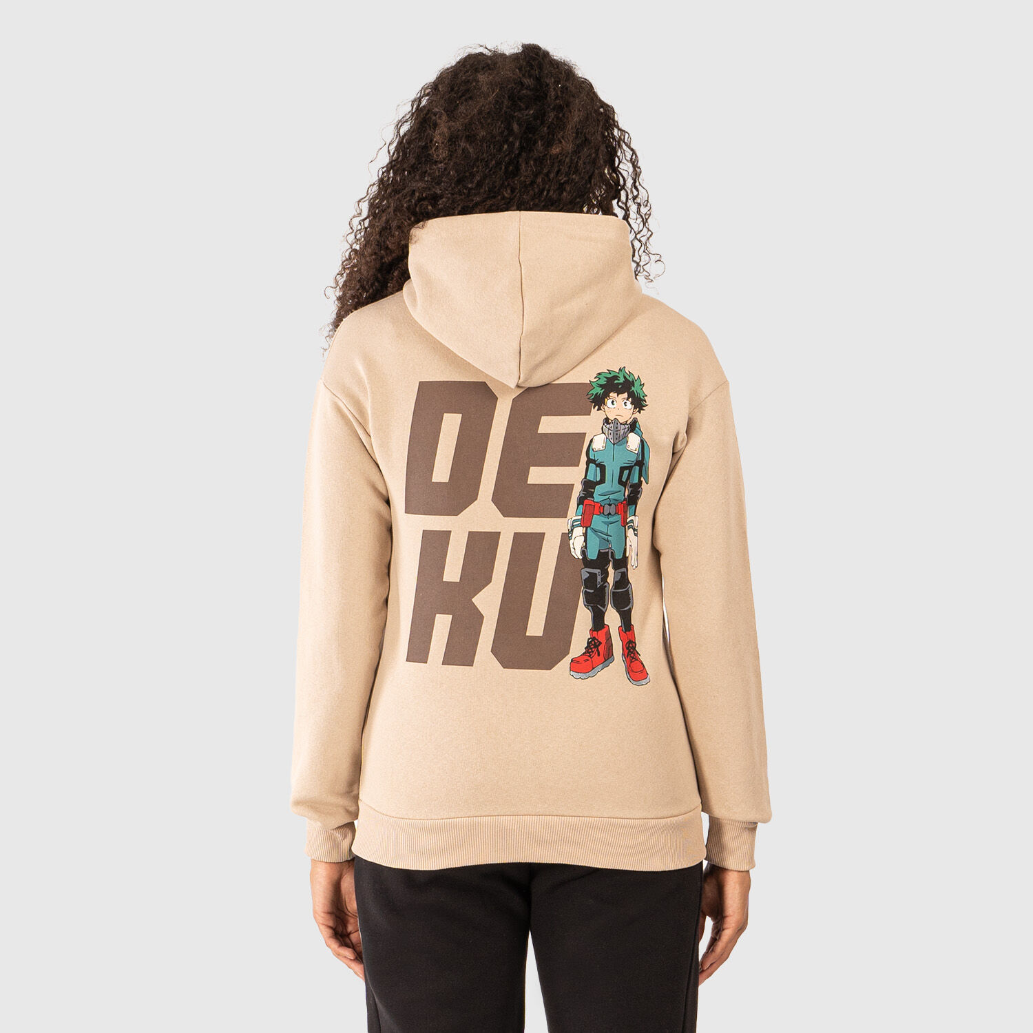 Felpa My Hero Academia beige marrone e multicolor AW LAB