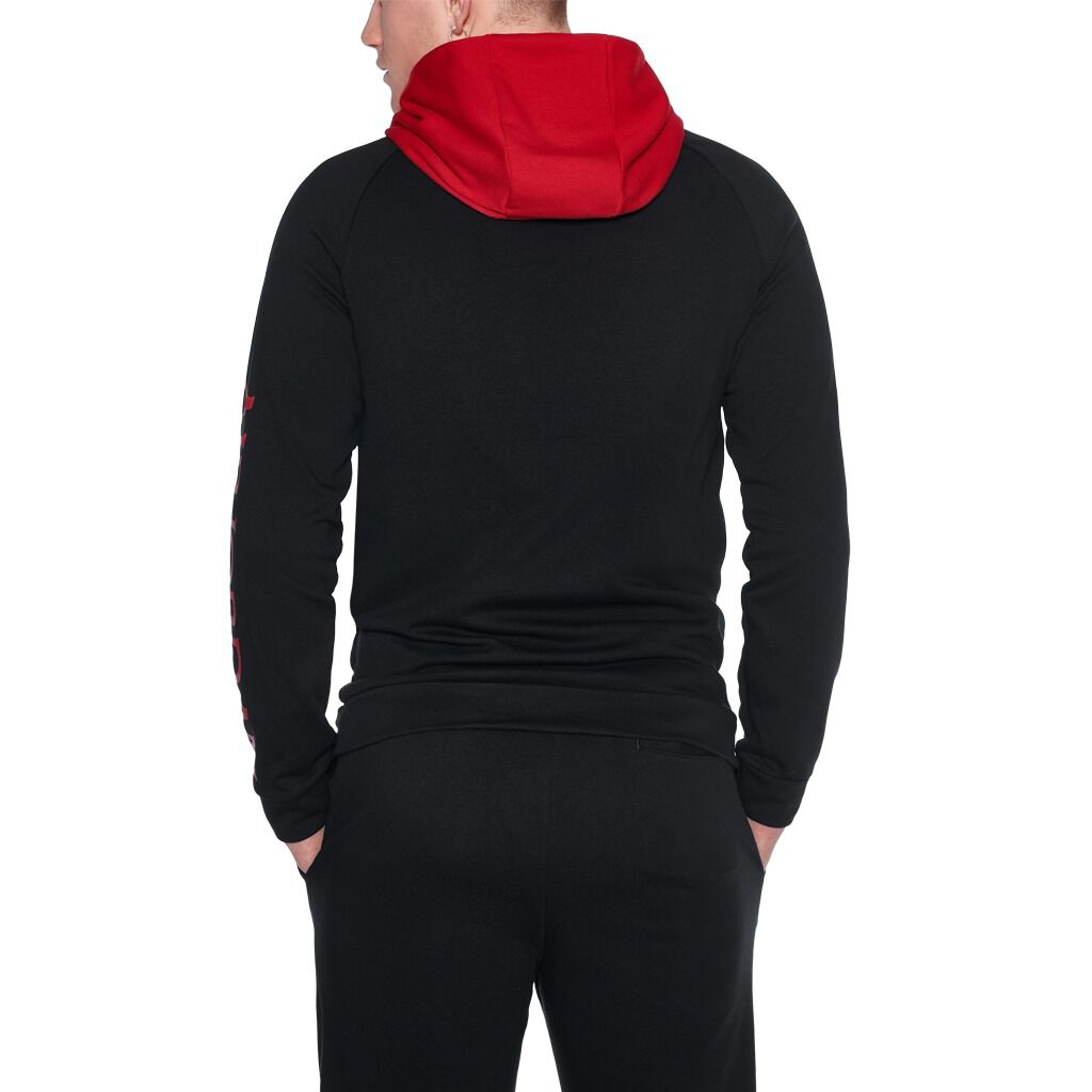 Felpa jordan top nera rossa
