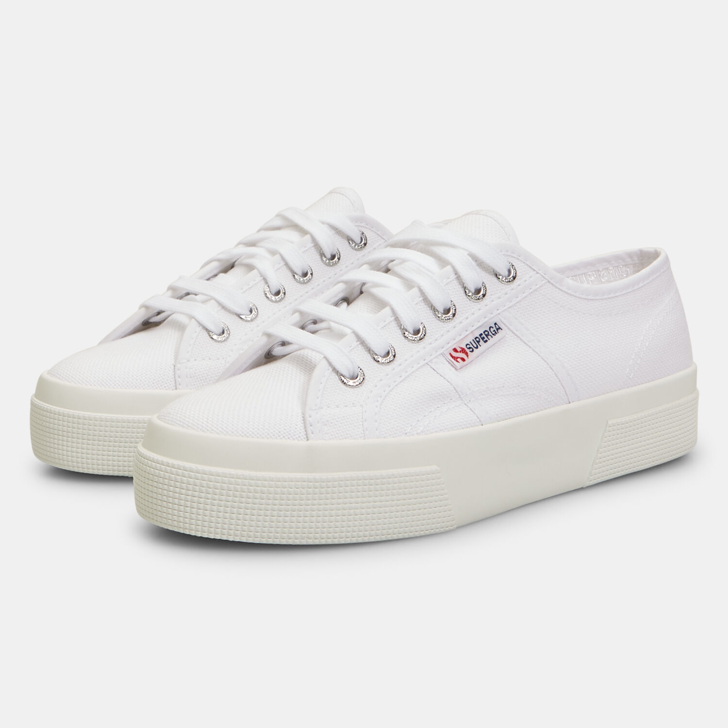 Superga bianche on sale tela