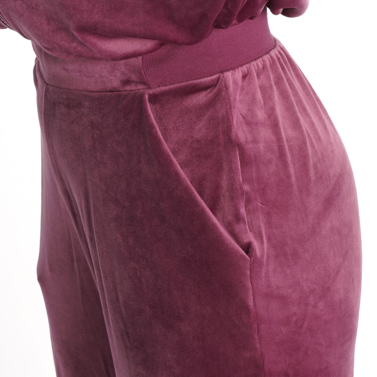 Tuta adidas Originals Cozy Velvet Boilersuit bordeaux donna AW LAB