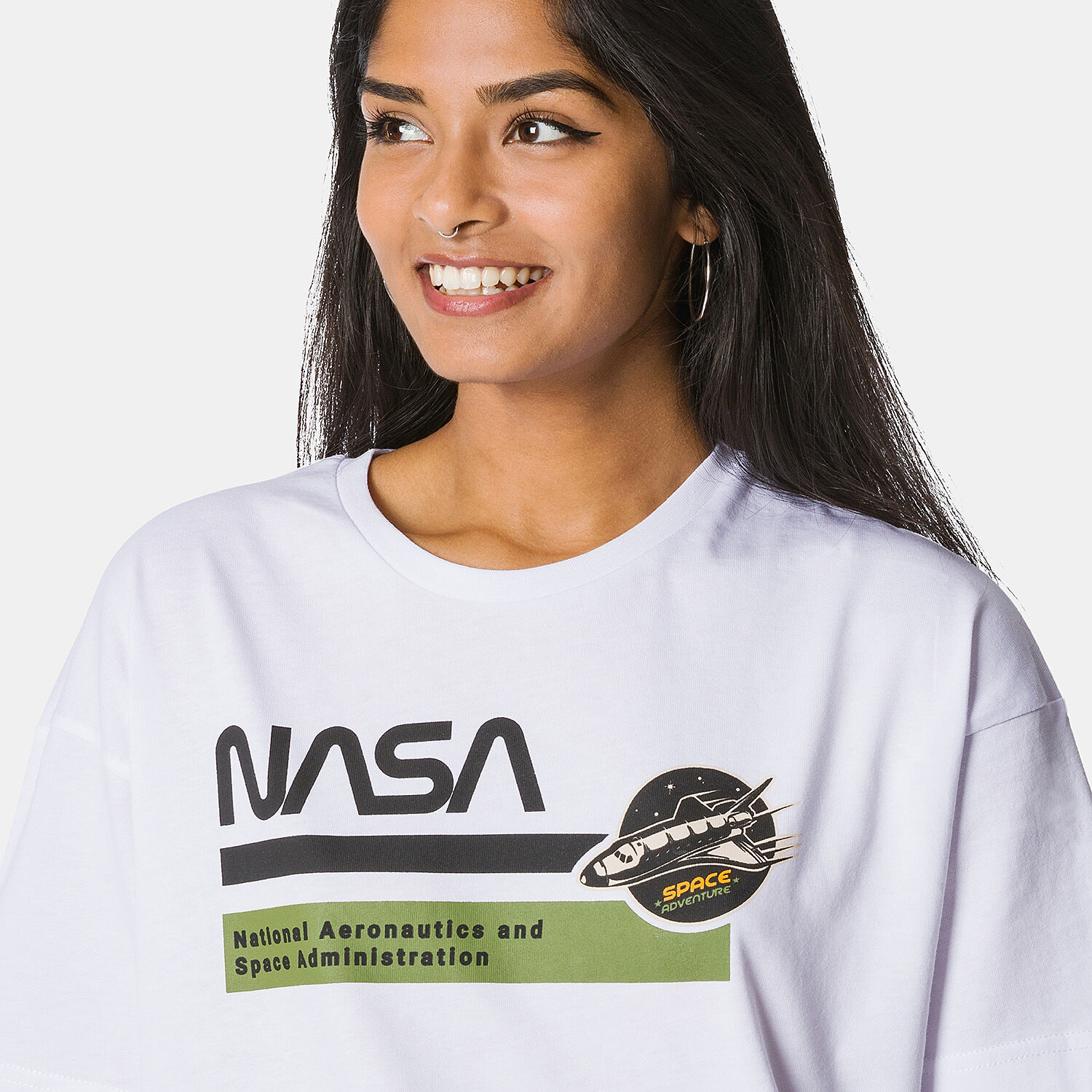 Maglietta nasa bianca store