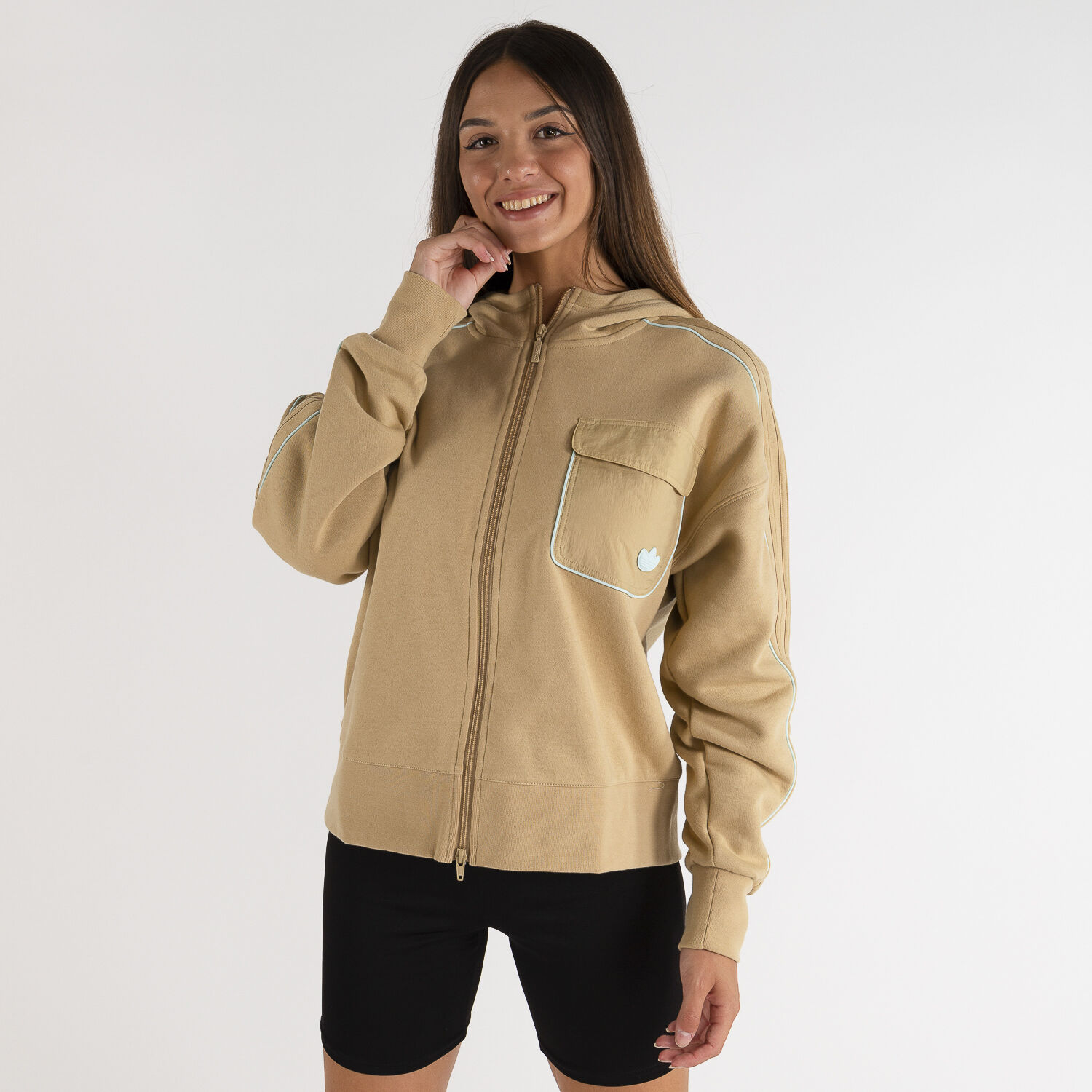 Felpa top adidas beige