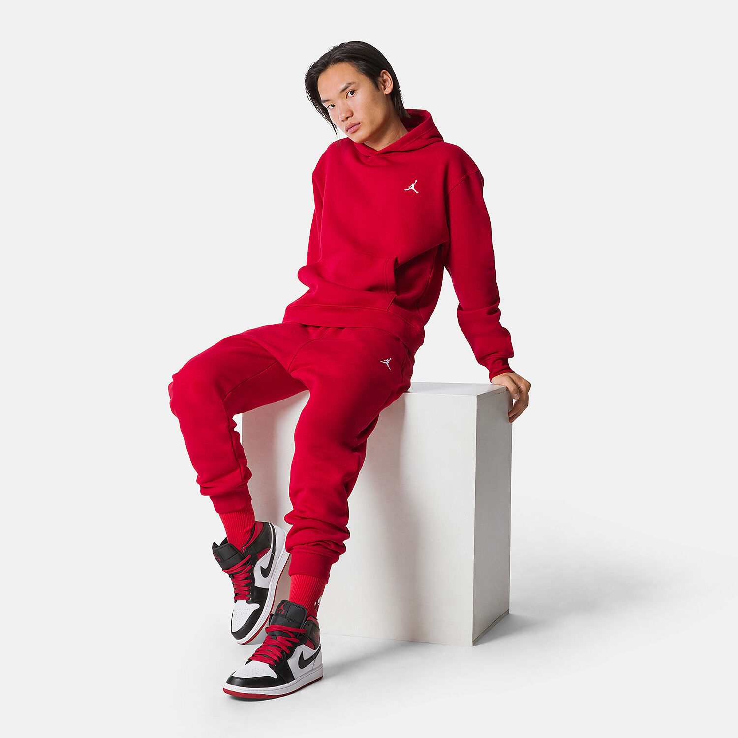 Pantaloni jordan rossi shop