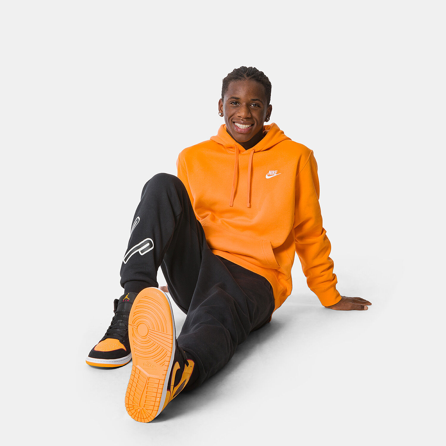 Felpa nike arancione store