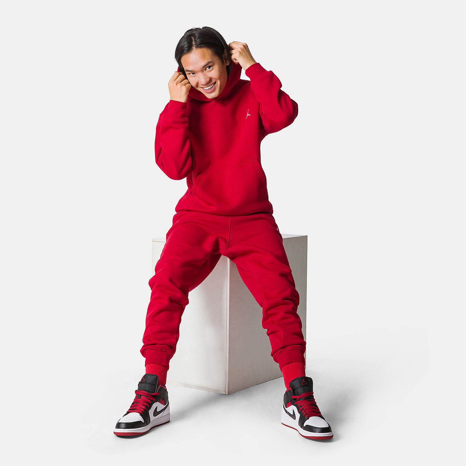 Felpa Jordan Essentials rossa AW LAB