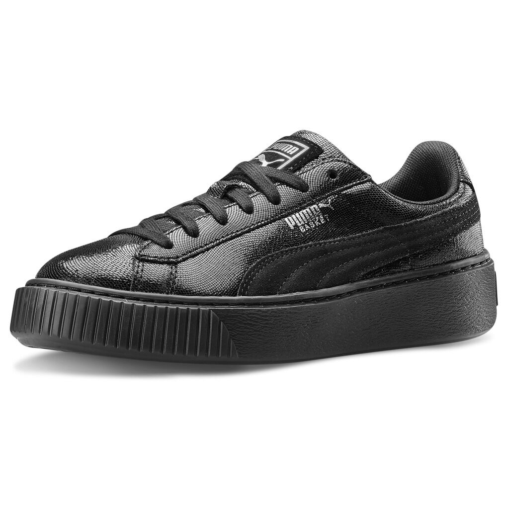 Puma basket platform nero sale