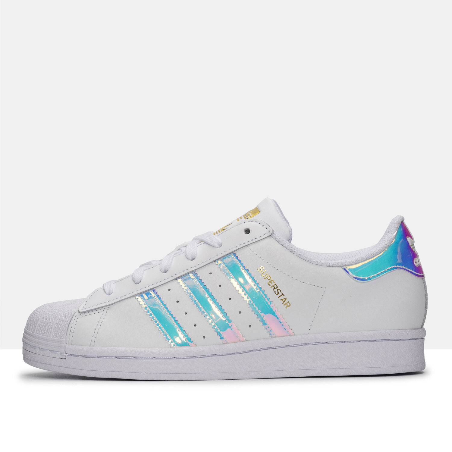 adidas Superstar bianche e iridescenti