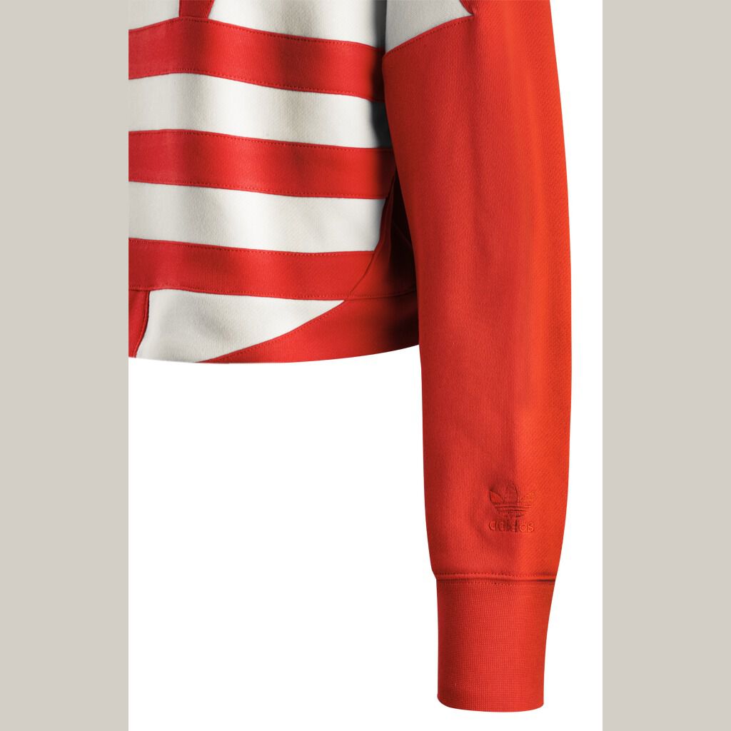 Felpa adidas bianca e rossa outlet