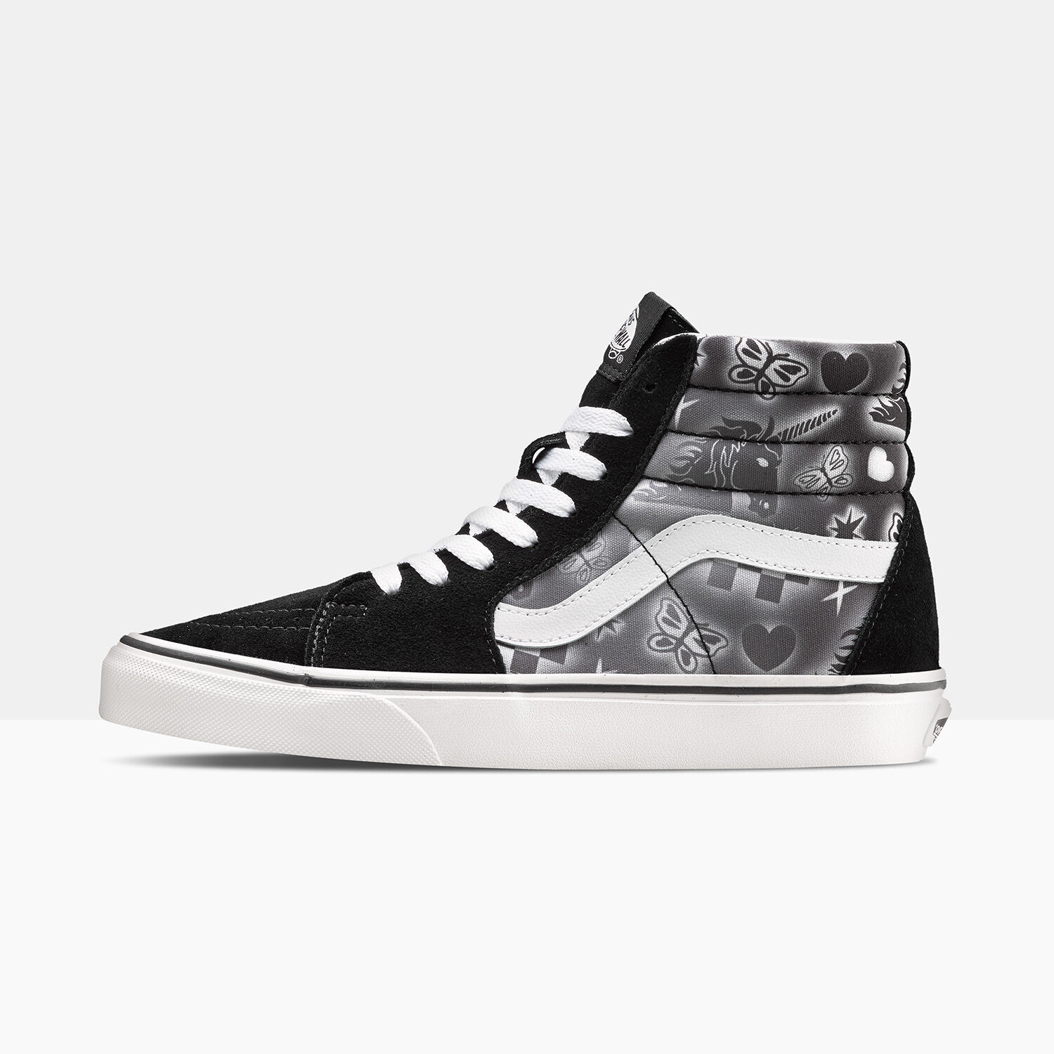 Vans alte nere e grigie hot sale