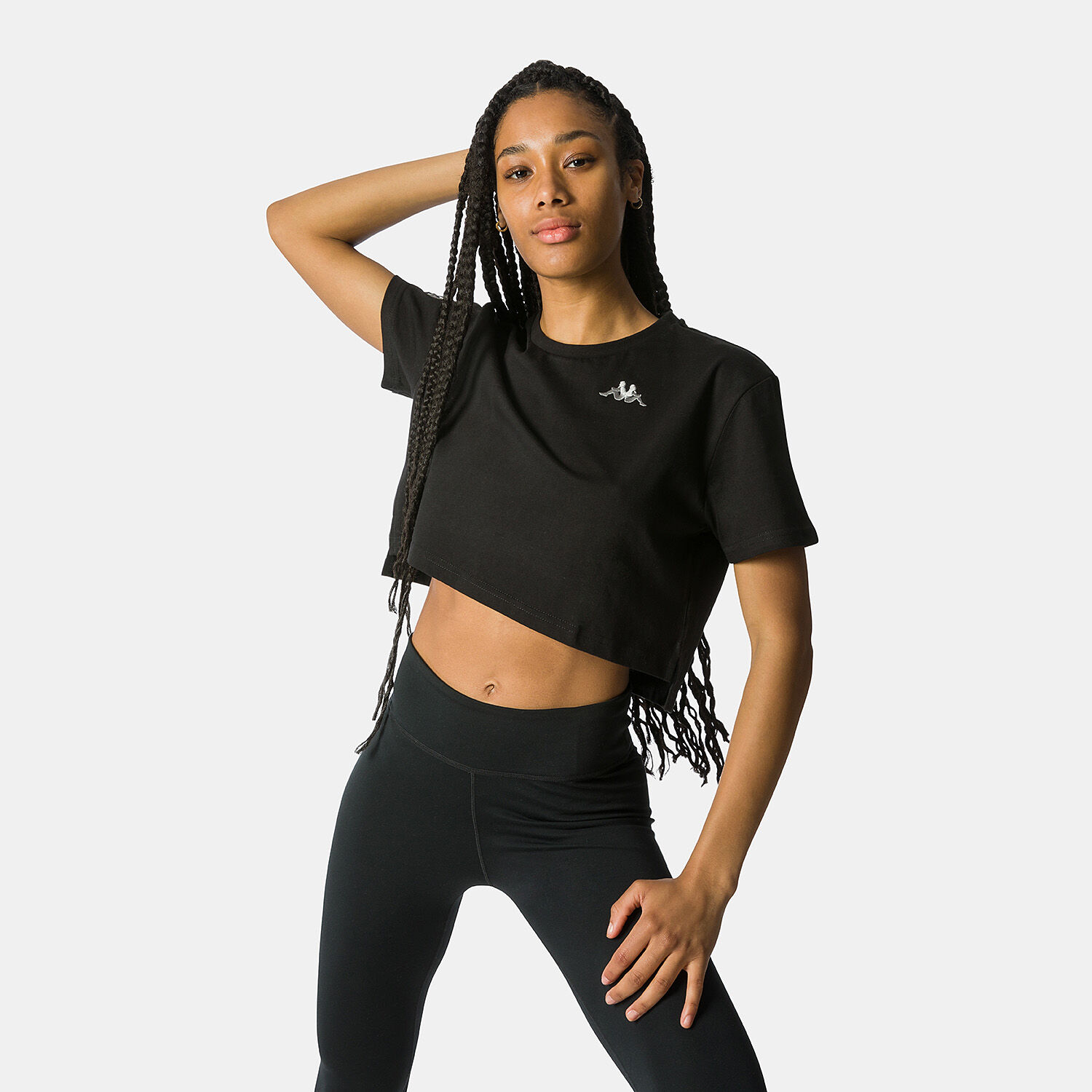 T shirt kappa nera on sale