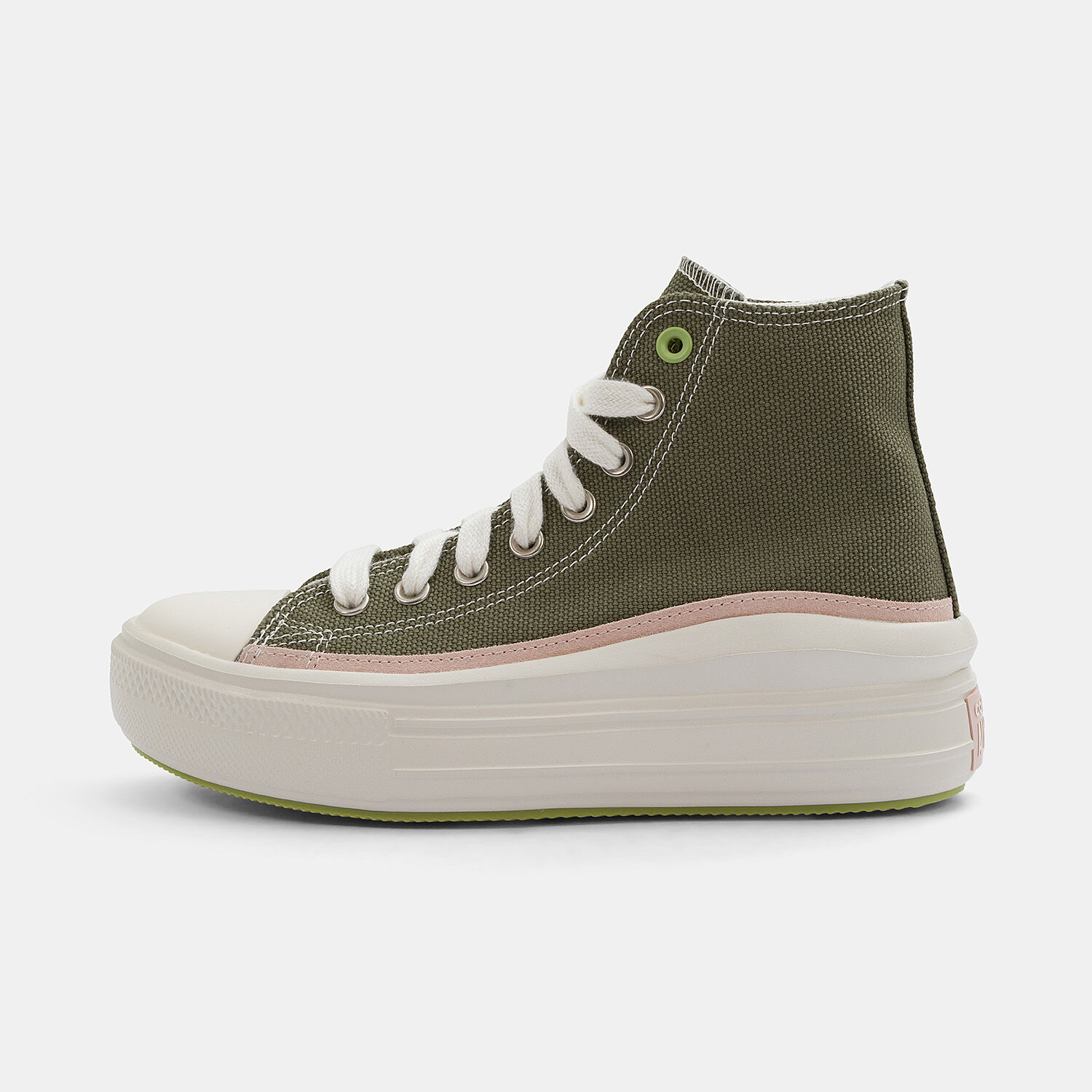 Converse Chuck Taylor All Star Move verdi rosa e beige AW LAB