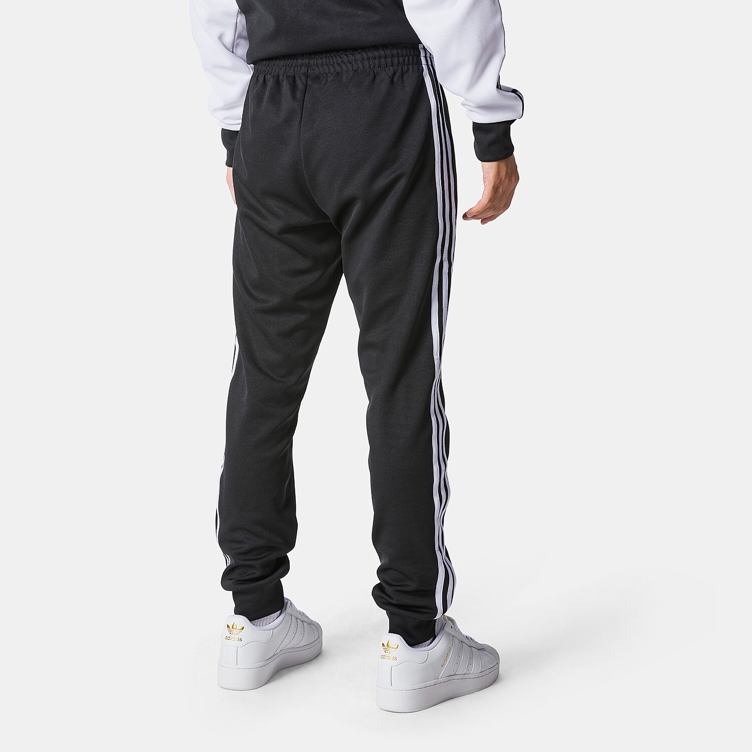 Pantaloni adidas Track adicolor Classics SST neri e bianchi AW LAB