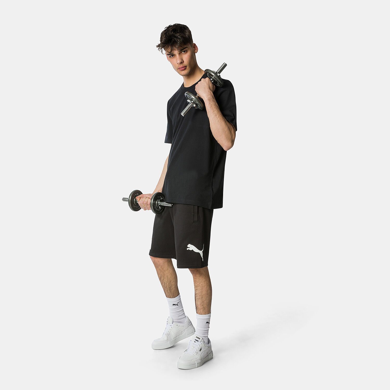 Pantaloncini asics neri e bianchi outlet