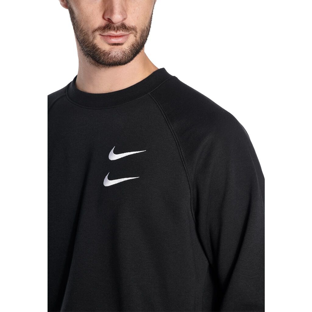 FELPA NIKE SPORTSWEAR SWOOSH NERA E BIANCA AW LAB